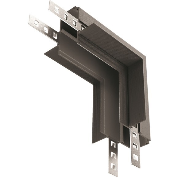 Угловой соединитель вертикальный для шинопровода в ГКЛ 9.5мм Maytoni Exility TRA034CL-42B Угловой соединитель вертикальный для шинопровода в ГКЛ 9.5мм Maytoni Exility TRA034CL-42B