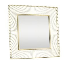 425022 MASINLOC Зеркало декоративное настенное сталь зеркальное стекло золотой L740 H740 B50 425022 MASINLOC Зеркало декоративное настенное сталь зеркальное стекло золотой L740 H740 B50