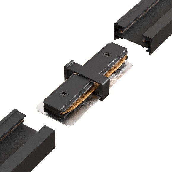 Прямой соединитель для накладных однофазных шинопроводов Crystal Lux CLT 0.211 06 BL