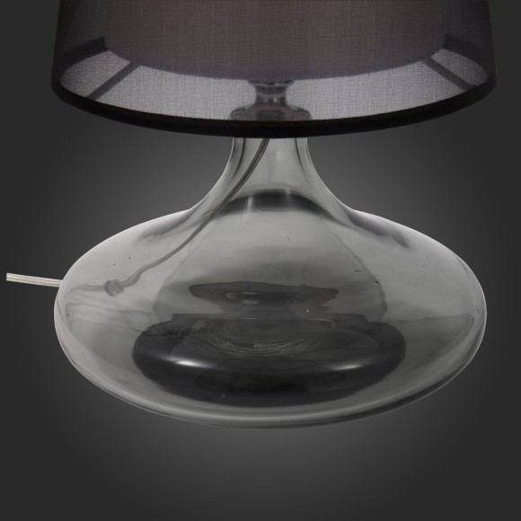 SL974.404.01 Прикроватная лампа ST-Luce Хром, Дымчатый/Черный, Белый E27 1*60W AMPOLLA