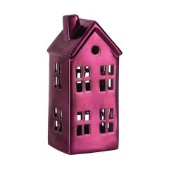 429833 Фигурка Домик  CATACOL, керамика,розовый 96X88X218 мм с подсветкой