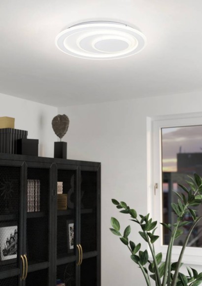 32053 Потолочный светильник PALAGIANO 1, 21W (LED), 4000K, 3200lm, H50, ?480, сталь, белый / пластик, сталь, матовый белый