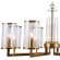 1046/05/08P Stilfort Vase (Вэйс) Бронзовая подвесная люстра с прозрачными стеклянными плафонами E14 на 8 ламп