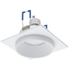 900455 Встраиваемый светильник CAROSSO, 35W (GU10), L93, B93, H25, алюминий, белый, черный 900455 Встраиваемый светильник CAROSSO, 35W (GU10), L93, B93, H25, алюминий, белый, черный