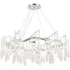 SL1660.103.12 Светильник подвесной ST-Luce Хром/Хром, Прозрачный G9 12*5W 4000K TEARDROPS SL1660.103.12 Светильник подвесной ST-Luce Хром/Хром, Прозрачный G9 12*5W 4000K TEARDROPS