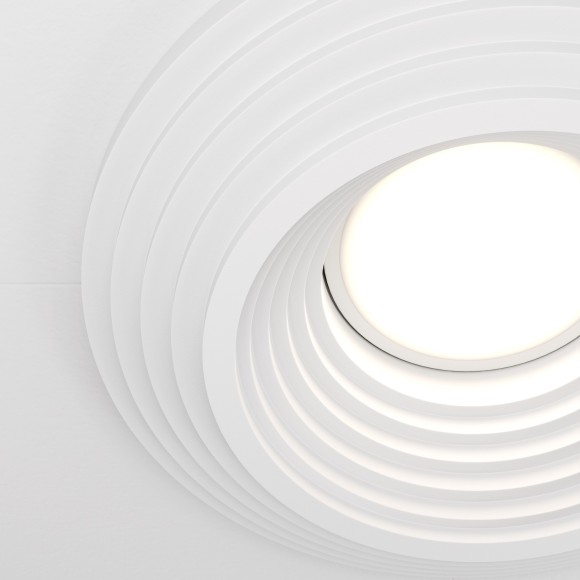 Гипсовый светильник под покраску Maytoni DL004-1-01-W Gyps Modern под лампу 1xGU10 35W