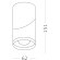 ST650.442.10 ST Luce Светильник потолочный, LED, 4000K 1х10W, 800Lm, Ra90, IP44, D62xH151, черный, угол 38°