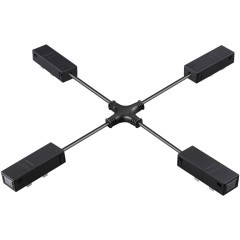 135315 Черный гибкий токопроводящий соединитель "X" для шинопроводов Novotech VECTOR 135315 Черный гибкий токопроводящий соединитель "X" для шинопроводов Novotech VECTOR