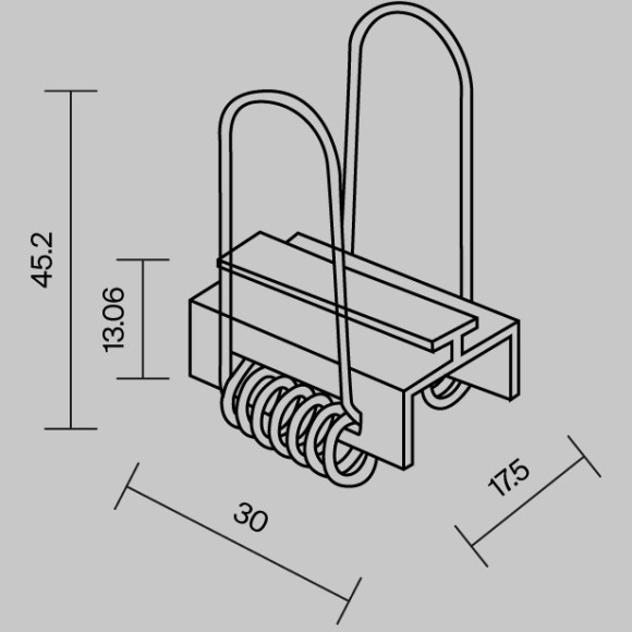 Комплект креплений (для профиля 22×22) 4 шт., ALM-2222-MТ 642052