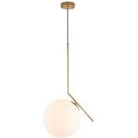 SL1148.313.01 Светильник подвесной ST-Luce Латунь/Белый E27 1*60W CODDA