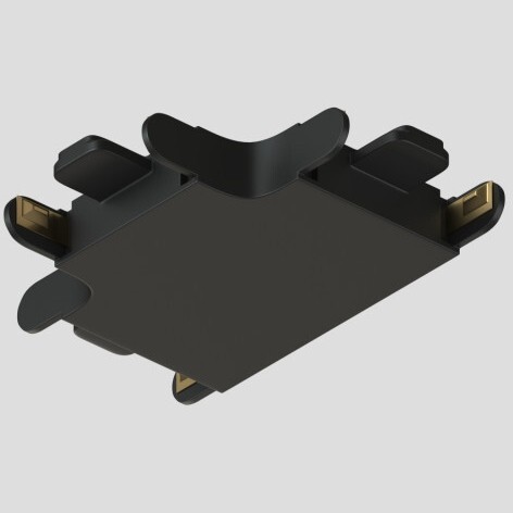 Соединитель Т-образный для треков Air, серия Base, пластик, чёрный