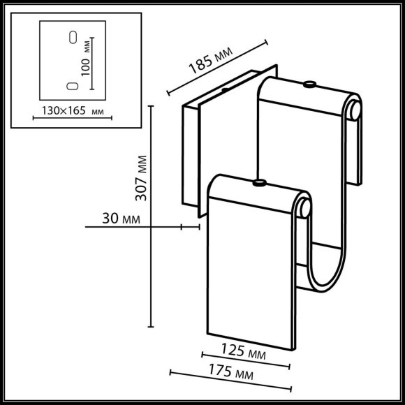 Настенный светильник LED 11W 4000K FLOW 5106/11WL Настенный светильник LED 11W 4000K FLOW 5106/11WL