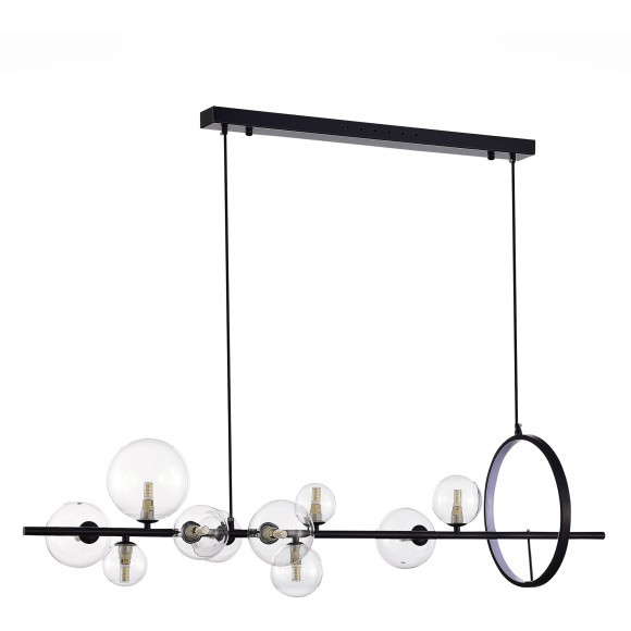 SL1165.423.15 Светильник подвесной ST-Luce Черный/Прозрачный G4 10+1*5W 4000K NECTON