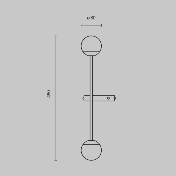 Настенный светильник (бра) Maytoni MOD285WL-L10B3K Настенный светильник (бра) Maytoni MOD285WL-L10B3K