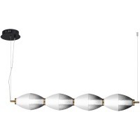 SL6130.403.24 Светильник подвесной ST-Luce Черный/Белый, Дымчатый LED 1*28W 3000K ICE