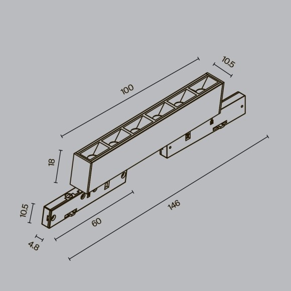 TR193-1-5W4K-M-B Ультратонкий трековый диммируемый по TRIAC 0/1-10V магнитный светодиодный светильник Maytoni Levity CRI90+ 4000К 220Лм 30° 5Вт TR193-1-5W4K-M-B Ультратонкий трековый диммируемый по TRIAC 0/1-10V магнитный светодиодный светильник Maytoni Levity CRI90+ 4000К 220Лм 30° 5Вт