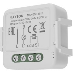 Wi-Fi выключатель одноканальный Maytoni (без нуля) MSN001 Wi-Fi выключатель одноканальный Maytoni (без нуля) MSN001