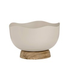 427511 Декоративная чаша MONYWA, H110 металл, дерево, бежевый, натуральный 427511 Декоративная чаша MONYWA, H110 металл, дерево, бежевый, натуральный