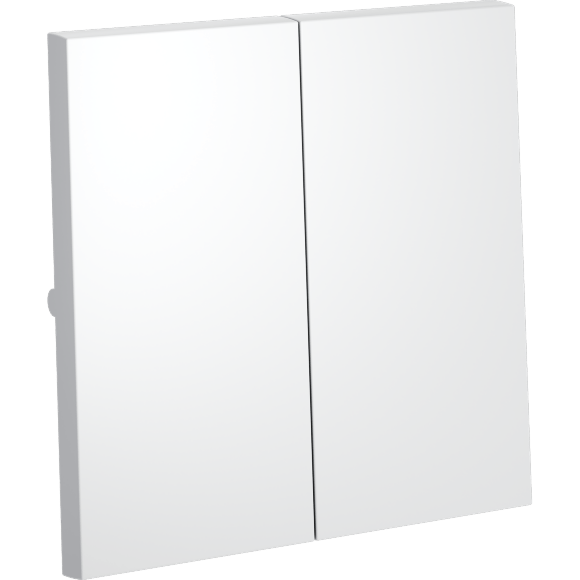 Клавиши для выключателя/переключателя двухклавишного, S70 (белый матовый)