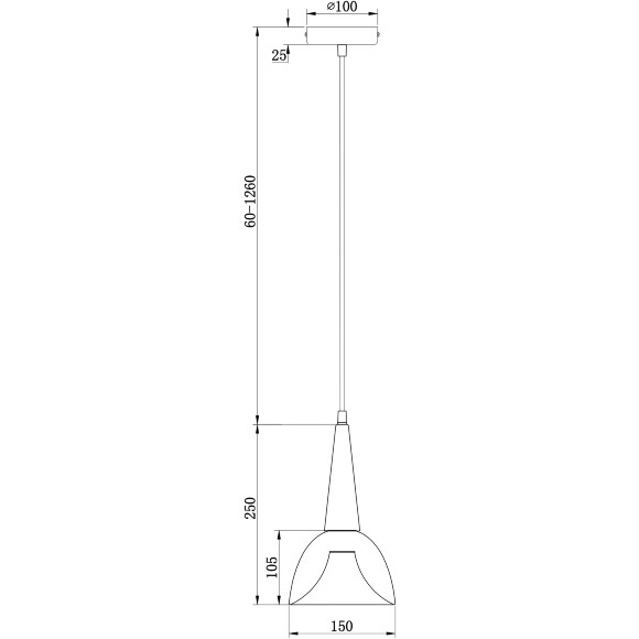 Подвесной светильник Freya FR8009PL-01GB