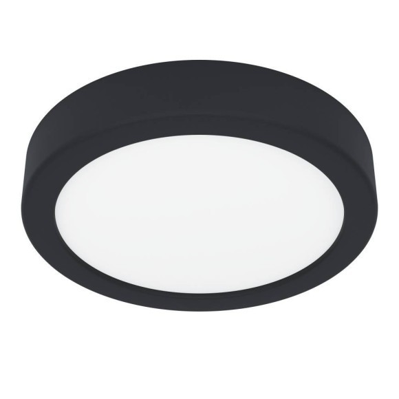 901324 Светод настенно-потолочн свет-к с рег-кой цветовой темп-ры FUEVA 6, 7,5W(LED), ?166, IP44,2700K, 4000K, 6500K, 1000lm, пластик, черный, белый