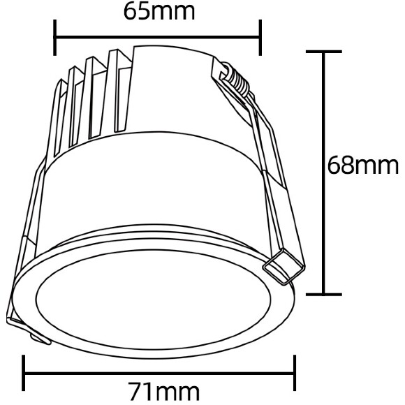 Светильник встраиваемый Crystal Lux CLT 082C1 WH 3000K 1400/001
