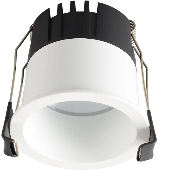 Crystal Lux CLT 082C1 WH 3000K 1400/001 Белый круглый точечный встраиваемый потолочный светильник теплого света LED 12Вт 1080Лм 3000К 24° UGR<17 CRI90 R9 75+ IP20 220V