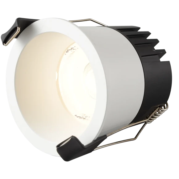 Crystal Lux CLT 082C1 WH 3000K 1400/001 Белый круглый точечный встраиваемый потолочный светильник теплого света LED 12Вт 1080Лм 3000К 24° UGR<17 CRI90 R9 75+ IP20 220V