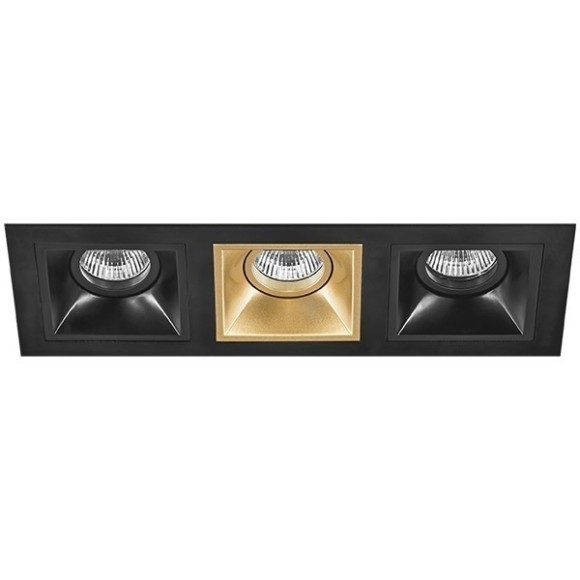 Встраиваемый светильник Lightstar D537070307 Domino под лампы 3xGU5.3 150W Встраиваемый светильник Lightstar D537070307 Domino под лампы 3xGU5.3 150W