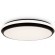 Freya Pie FR6086CL-L117B Диммируемый потолочный LED-светильник хай-тек с пультом на площадь до 18 м2, 96 Вт, 3000-7000К, CRI 80, 6847 лм, 180°, основание черный металл, плафон белый пластик, диаметр 400 мм, высота 60 мм