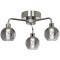 SY0717 LUSSOLE AQUA Потолочная люстра с серыми стеклянными плафонами, встроенный LED 13 Вт, световой поток 1320 Лм, IP44