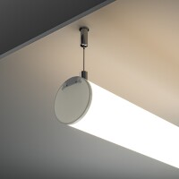 Maytoni ALM-D60-S-2M 634002 Алюминиевый 2м подвесной профиль диаметром 60мм, ленты до 28мм, торцевые заглушки и рассеиватель в комплекте