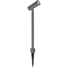 Favourite Micron 4810-1T Серый уличный ландшафтный грунтовый светильник с креплением колышком в землю, L80xW35xH710мм, LED 10Вт, 875Лм, 3000К, CRI90, 60°, IP65, 220В