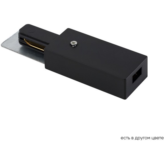 Ввод питания для накладных однофазных шинопроводов Crystal Lux CLT 0.210 01 BL