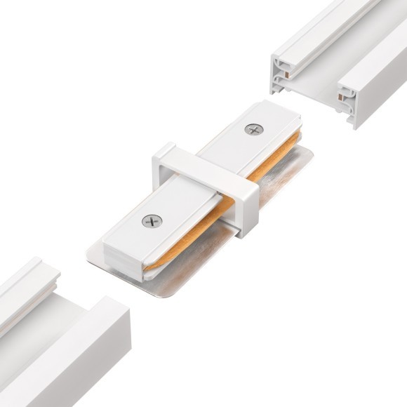 Прямой соединитель для накладных однофазных шинопроводов Crystal Lux CLT 0.211 06 WH