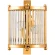 Бра Crystal Lux TADEO AP2 GOLD/TRANSPARENTE