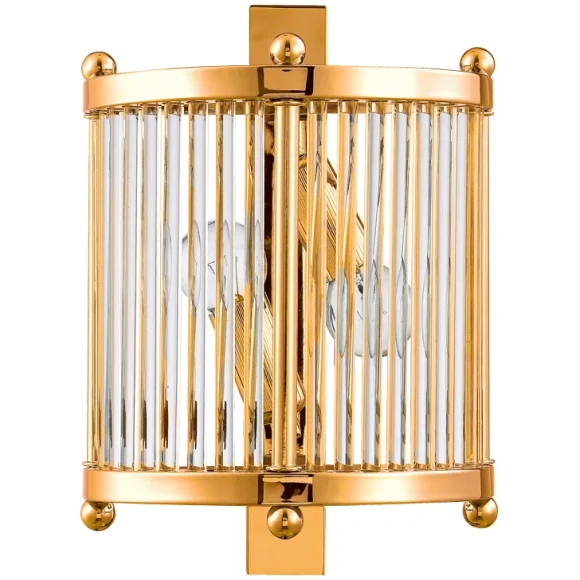 Бра Crystal Lux TADEO AP2 GOLD/TRANSPARENTE