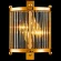 Бра Crystal Lux TADEO AP2 GOLD/TRANSPARENTE