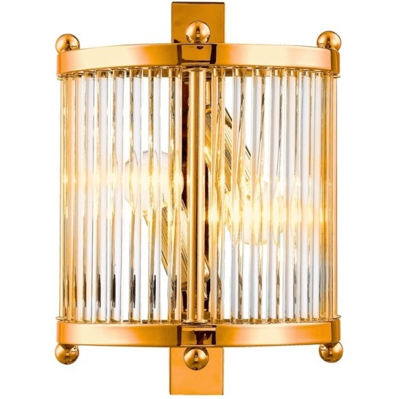 Бра Crystal Lux TADEO AP2 GOLD/TRANSPARENTE