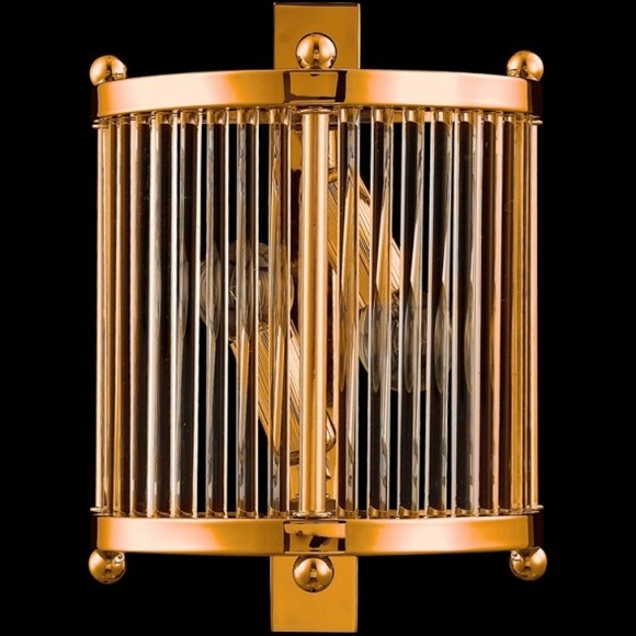 Бра Crystal Lux TADEO AP2 GOLD/TRANSPARENTE