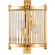 Бра Crystal Lux TADEO AP2 GOLD/TRANSPARENTE