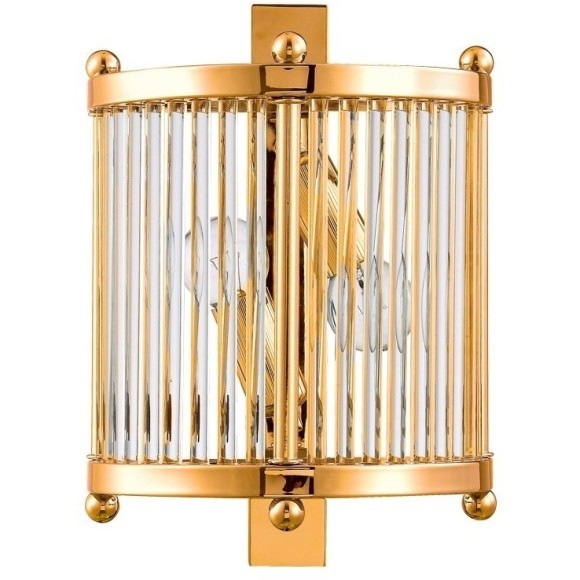 Бра Crystal Lux TADEO AP2 GOLD/TRANSPARENTE