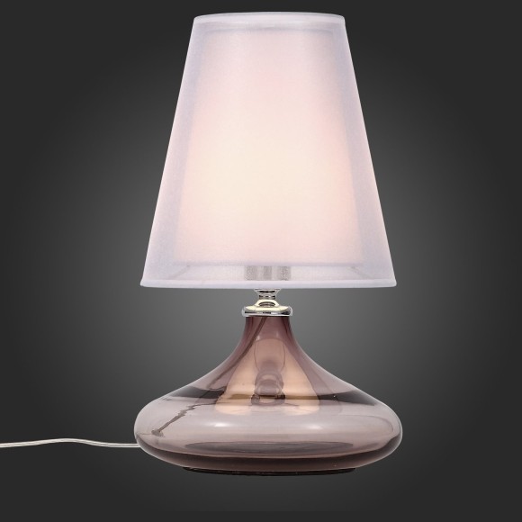 SL974.604.01 Прикроватная лампа ST-Luce Хром, Розовый/Белый E27 1*60W AMPOLLA