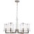 1046/11/06P Stilfort Vase (Вэйс) Никелевая подвесная люстра с прозрачными стеклянными плафонами E14 на 6 ламп
