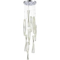 SL6205.103.09 Светильник подвесной ST-Luce Хром/Прозрачный LED 1*99W 4000K ELICA