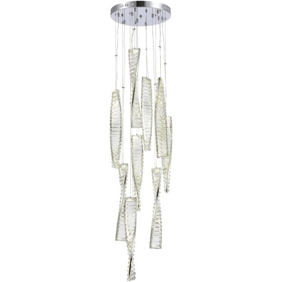 SL6205.103.09 Светильник подвесной ST-Luce Хром/Прозрачный LED 1*99W 4000K ELICA