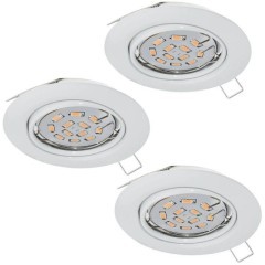 75349 Комплект светодиодных встраиваемых светильников EINBAUSPOT LED, 3x3W (GU10), 87х87, сталь, белый 75349 Комплект светодиодных встраиваемых светильников EINBAUSPOT LED, 3x3W (GU10), 87х87, сталь, белый