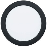 99212 Светодиодный встраиваемый светильник FUEVA 5, 11W (LED), ?166, ET26, IP44, 1350lm, 3000K, сталь, черный