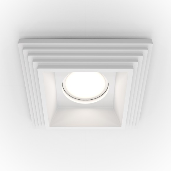 Гипсовый светильник под покраску Maytoni DL005-1-01-W Gyps Modern под лампу 1xGU10 35W Гипсовый светильник под покраску Maytoni DL005-1-01-W Gyps Modern под лампу 1xGU10 35W