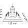 Гипсовый светильник под покраску Maytoni DL005-1-01-W Gyps Modern под лампу 1xGU10 35W